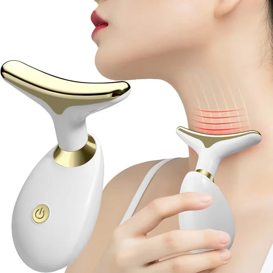 Electric Neck Face Lifter EMS Neck Face Lifting Massager Skin Tighten Device LED Photon Therapy anti Wrinkle Double Chin Remover