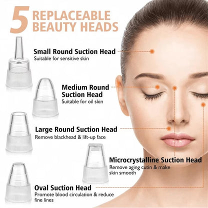 Electric Facial Skin Care Pore Removal Cleanser Vacuum Acne Removal ,Women Blackhead Remover Pore Vacuum,Facial Pore Cleaner